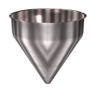 316 Stainless Steel Funnel 14.75 gallons, 19.93" ID x 21" OAH